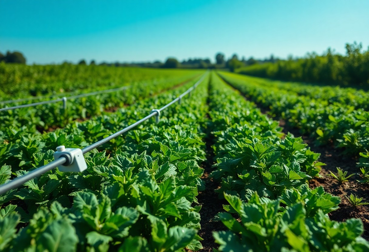 a field of green plants