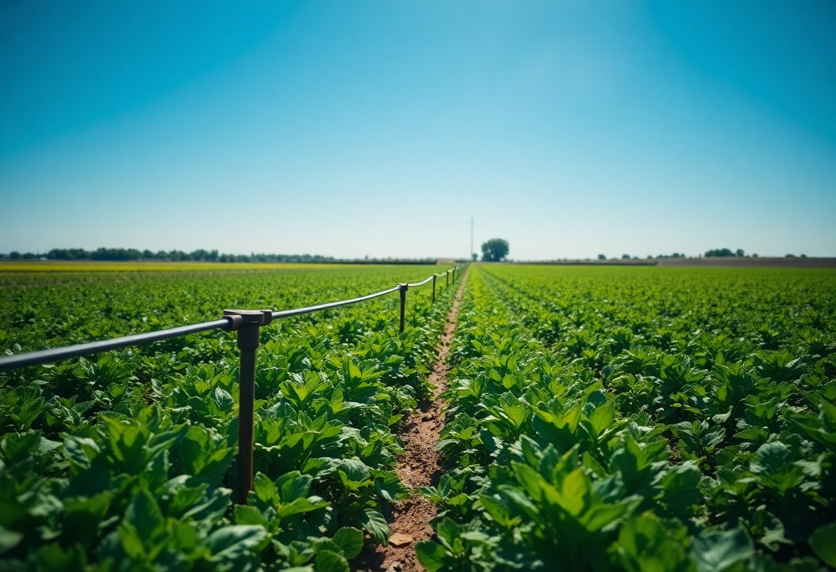 a field of green plants